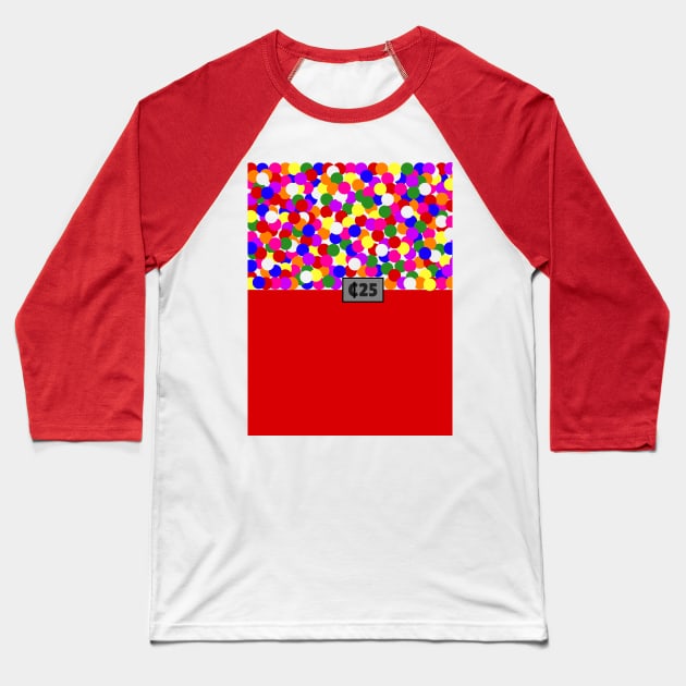 Gumball Machine Baseball T-Shirt by SpartanCell